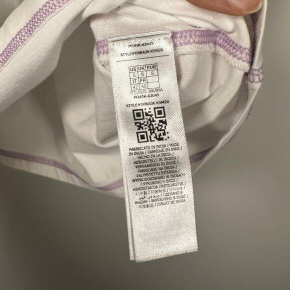 GUESS White Graphic Logo Short Sleeve 100% Cotton T-Shirt Women's Small - Picture 6 of 7